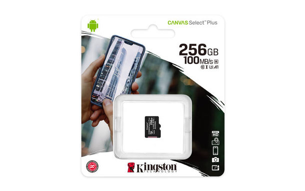Kingston - MicroSDXC Carte mémoire Canvas Select Plus 256 GB