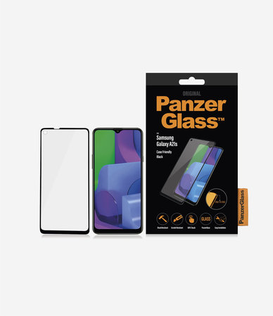 PanzerGlass - Compatible avec les coques en verre trempé pour Samsung Galaxy A21s, noir