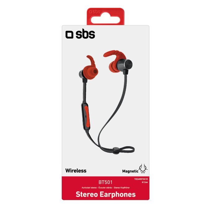 SBS - Mains libres sans fil BT501, rouge
