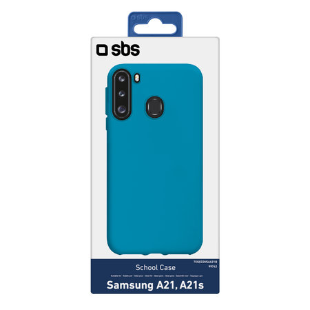 SBS - Étui School pour Samsung Galaxy A21, bleu