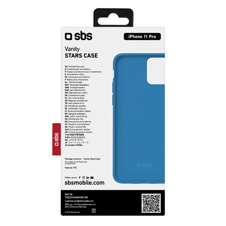SBS - Étui Vanity pour iPhone 11 Pro, bleu