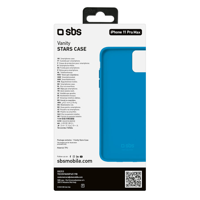 SBS - Étui Vanity pour iPhone 11 Pro Max, bleu