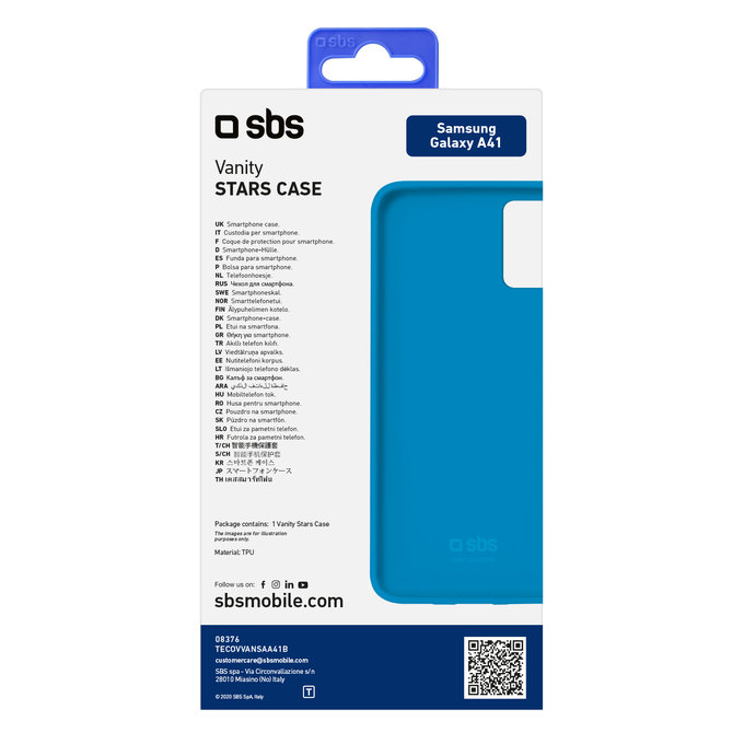 SBS - Étui Vanity pour Samsung Galaxy A41, bleu