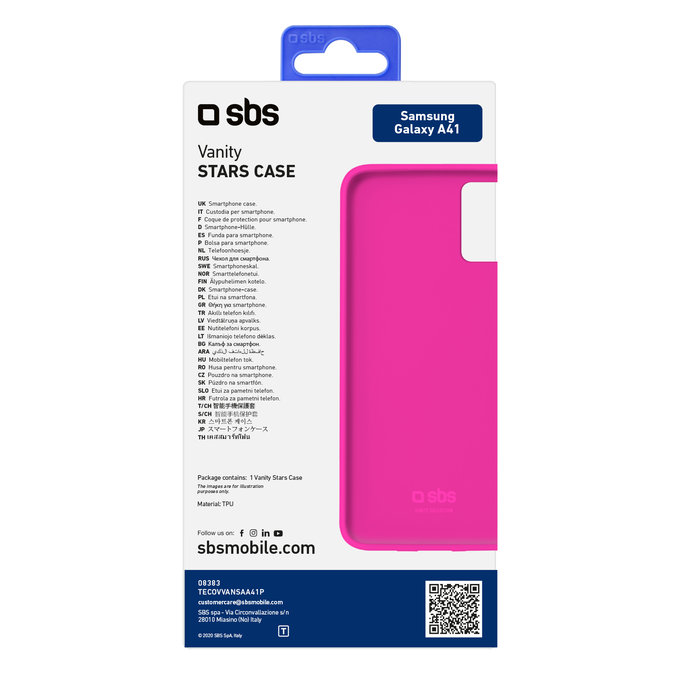 SBS - Étui Vanity pour Samsung Galaxy A41, rose