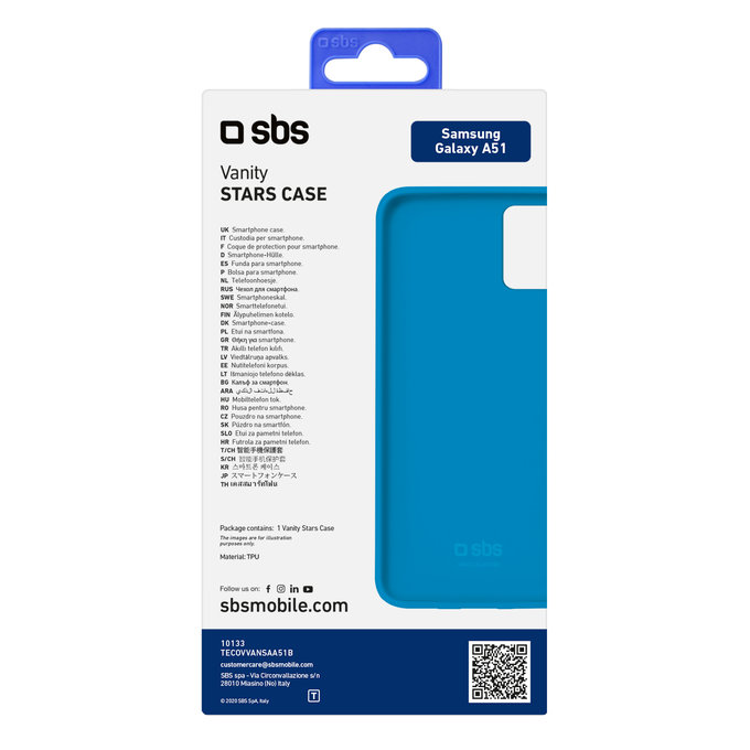 SBS - Étui Vanity pour Samsung Galaxy A51, bleu