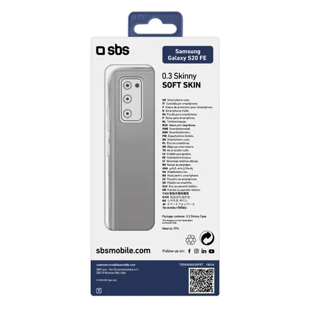 SBS - Étui Skinny pour Samsung Galaxy S20 FE, transparent