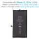 Batterie pour iPhone 12, 12 Pro, 2815mAh