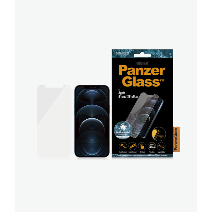 PanzerGlass - Verre Trempé Standard Fit AB pour iPhone 12 Pro Max, transparent