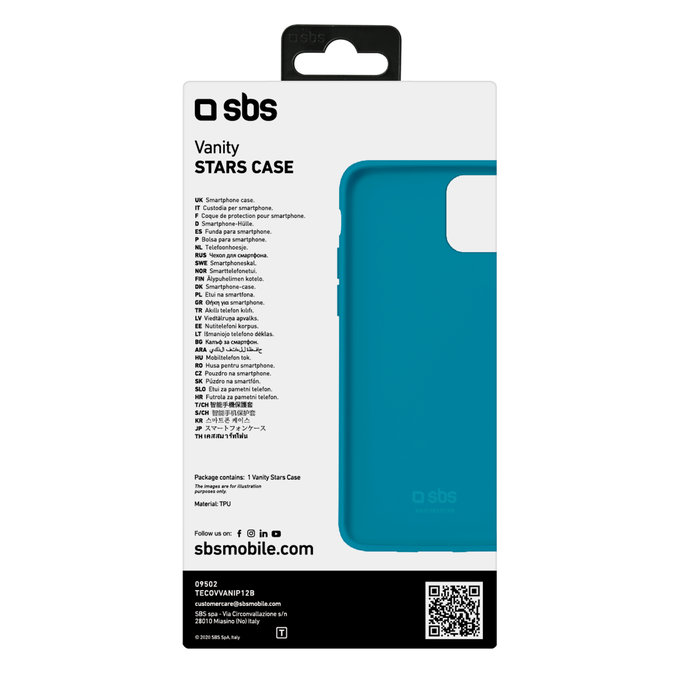 SBS - Étui Vanity pour iPhone 12 mini, bleu