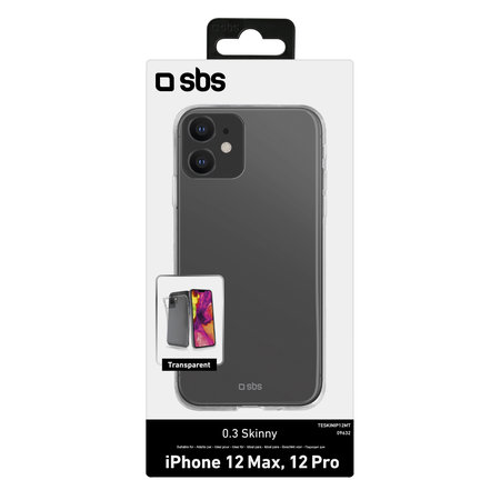 SBS - Coque Skinny pour iPhone 12 & 12 Pro, transparente