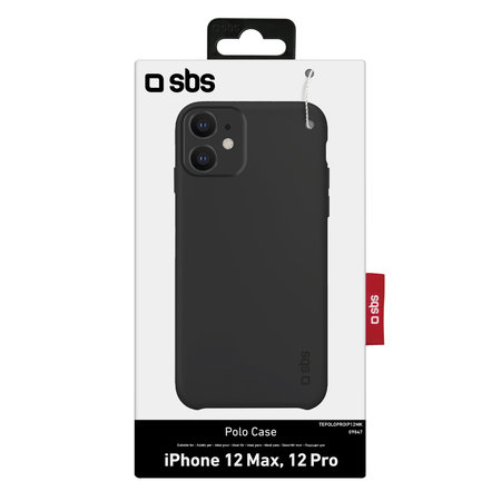 SBS - Coque Polo One pour iPhone 12 & 12 Pro, noir