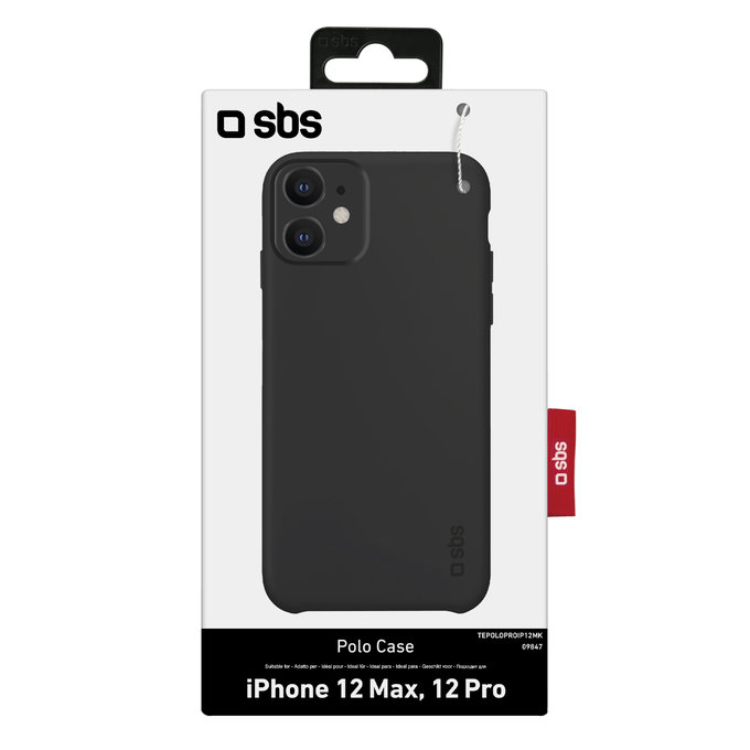 SBS - Coque Polo One pour iPhone 12 & 12 Pro, noir
