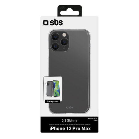 SBS - Coque Skinny pour iPhone 12 Pro Max, transparente