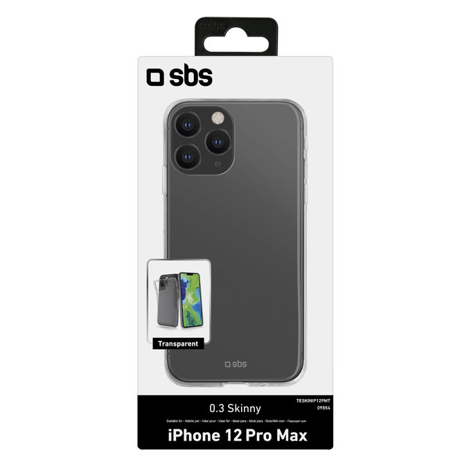 SBS - Coque Skinny pour iPhone 12 Pro Max, transparente