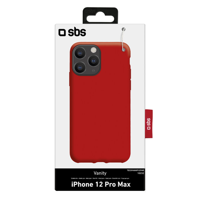 SBS - Étui Vanity pour iPhone 12 Pro Max, rouge