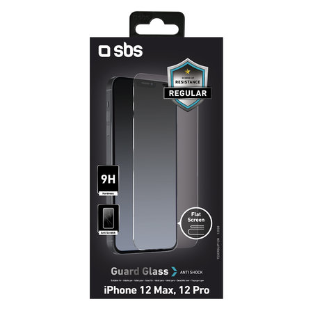 SBS - Verre Trempé pour iPhone 12 & 12 Pro, transparent