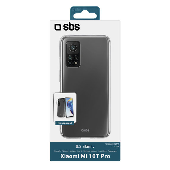 SBS - Étui Skinny pour Xiaomi Mi 10T Pro, transparent