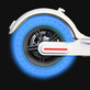Xiaomi Mi Electric Scooter 1S, 2 M365, Essential, Pro, Pro 2 - Pneu sans chambre à air durable (Blue Fluorescent)