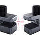 QianLi iClamp - Pince en aluminium avec remplissage en caoutchouc - Portée 11 mm (4 pièces)