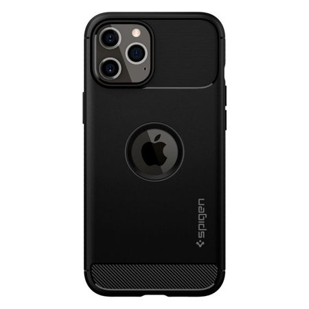 Spigen - Coque Rugged Armor pour iPhone 12 & 12 Pro, noire