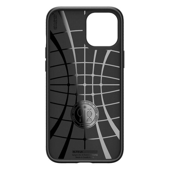 Spigen - Coque Liquid Air pour iPhone 12 & 12 Pro, noire