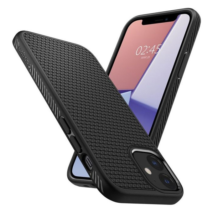 Spigen - Coque Liquid Air pour iPhone 12 mini, noire