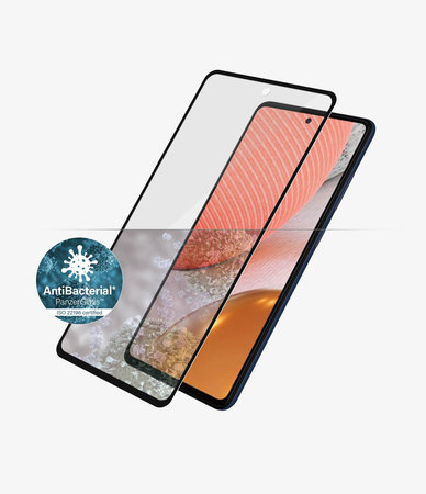PanzerGlass - Étui en verre trempé Friendly AB pour Samsung Galaxy A72, noir