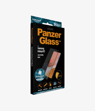 PanzerGlass - Étui en verre trempé Friendly AB pour Samsung Galaxy A72, noir