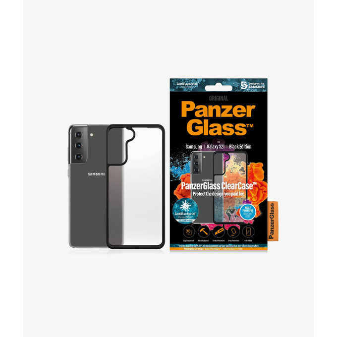PanzerGlass - Étui ClearCase AB pour Samsung Galaxy S21, noir
