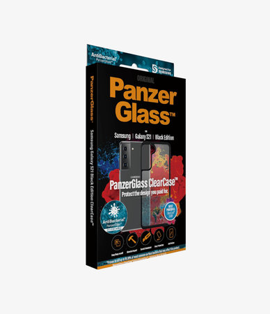 PanzerGlass - Étui ClearCase AB pour Samsung Galaxy S21, noir