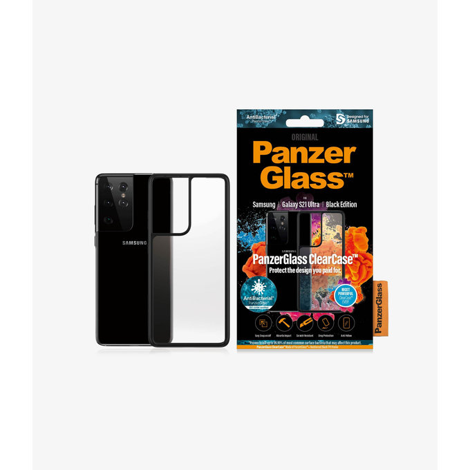 PanzerGlass - Étui ClearCase AB pour Samsung Galaxy S21 Ultra, noir