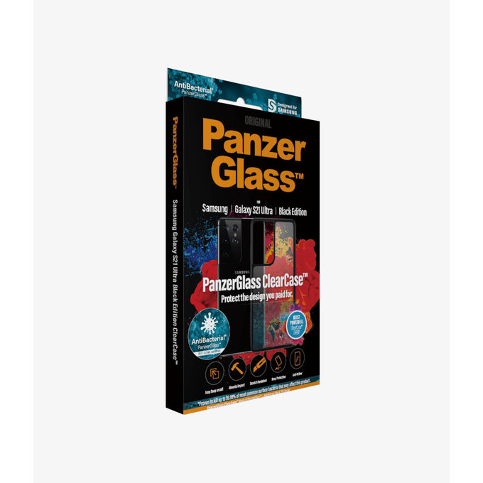 PanzerGlass - Étui ClearCase AB pour Samsung Galaxy S21 Ultra, noir