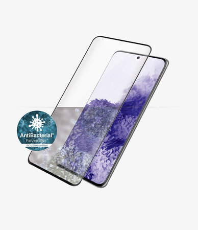 PanzerGlass - Étui en verre trempé Friendly AB pour Samsung Galaxy S21 Ultra, Empreinte digitale komp., noir
