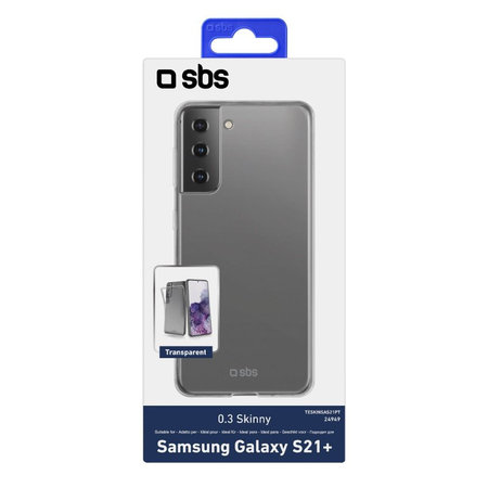 SBS - Étui Skinny pour Samsung Galaxy S21+, transparent