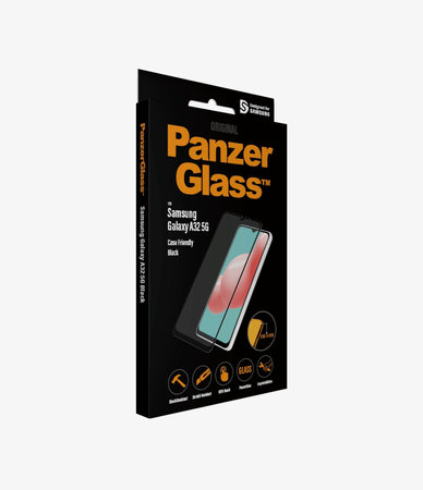 PanzerGlass - Compatible avec les coques en verre trempé pour Samsung Galaxy A32 5G, noir