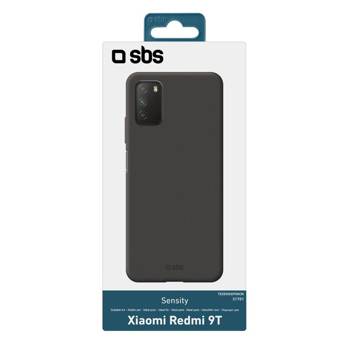 SBS - Étui Sensity pour Xiaomi Redmi 9T, noir