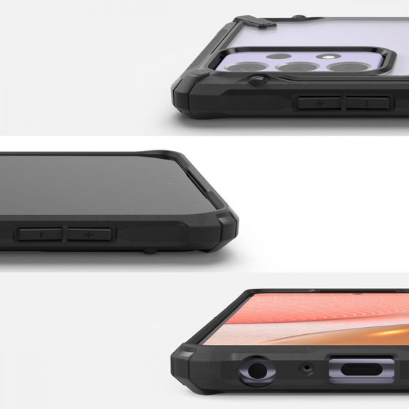 Ringke - Coque Fusion X pour Samsung Galaxy A72 5G, noir