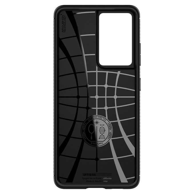 Spigen - Coque Rugged Armor pour Samsung Galaxy S21 Ultra, noir