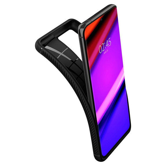 Spigen - Coque Rugged Armor pour Samsung Galaxy S21 Ultra, noir