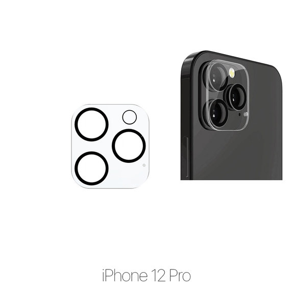 FixPremium Glass - Protecteur d'objectif de caméra arrière pour iPhone 12 Pro