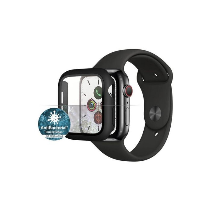PanzerGlass - Verre trempé Full Body AB pour Apple Watch 4, 5, 6, SE (1ère génération) et SE (2ème génération) 40 mm, noir