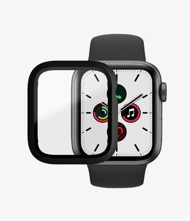 PanzerGlass - Verre trempé Full Body AB pour Apple Watch 4, 5, 6, SE (1ère génération) et SE (2ème génération) 40 mm, noir