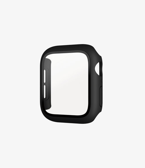 PanzerGlass - Verre trempé Full Body AB pour Apple Watch 4, 5, 6, SE (1ère génération) et SE (2ème génération) 44 mm, noir