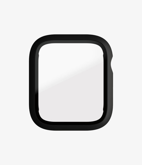 PanzerGlass - Verre trempé Full Body AB pour Apple Watch 4, 5, 6, SE (1ère génération) et SE (2ème génération) 44 mm, noir