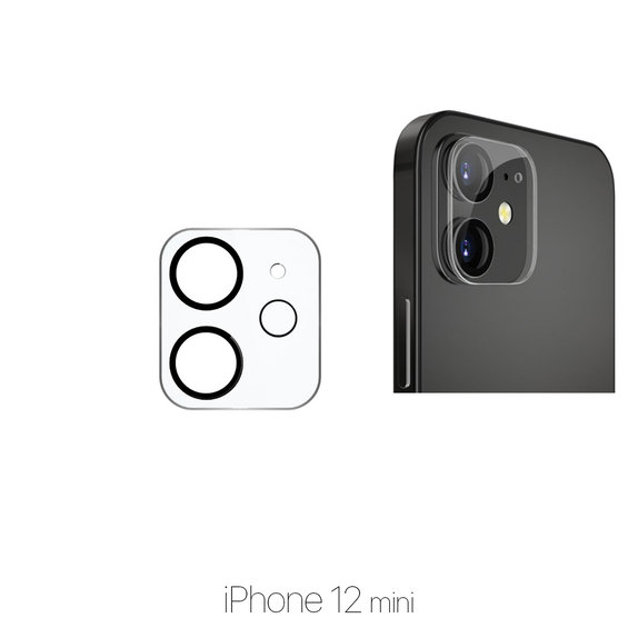FixPremium Glass - Protecteur d'objectif de caméra arrière pour iPhone 12 mini
