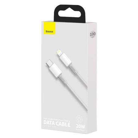 Baseus - Câble Lightning / USB-C (1m), blanc
