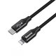 Baseus - Câble Lightning / USB-C (1m), noir