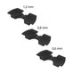 Xiaomi Mi Electric Scooter 1S, 2 M365, Essential, Pro, Pro 2 - Amortisseurs de Vibration (Black) - 3pcs