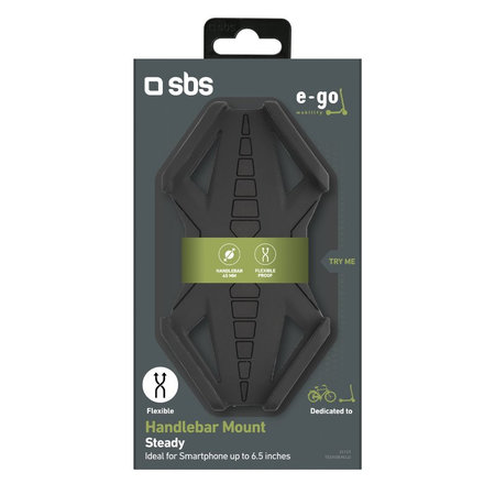 SBS - Support E-Go pour Scooter et Vélo Électriques, noir