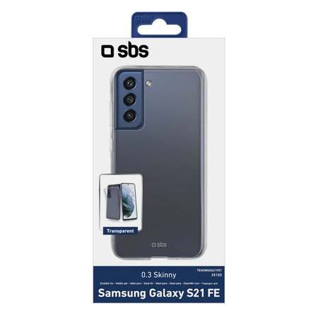 SBS - Étui Skinny pour Samsung Galaxy S21 FE, transparent